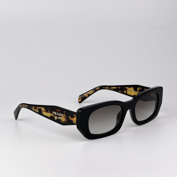 Prada Sunglasses – Black Rectangle Frame Gradient Lenses | Model PRB05S 3890A7 - Picture 4 of 9